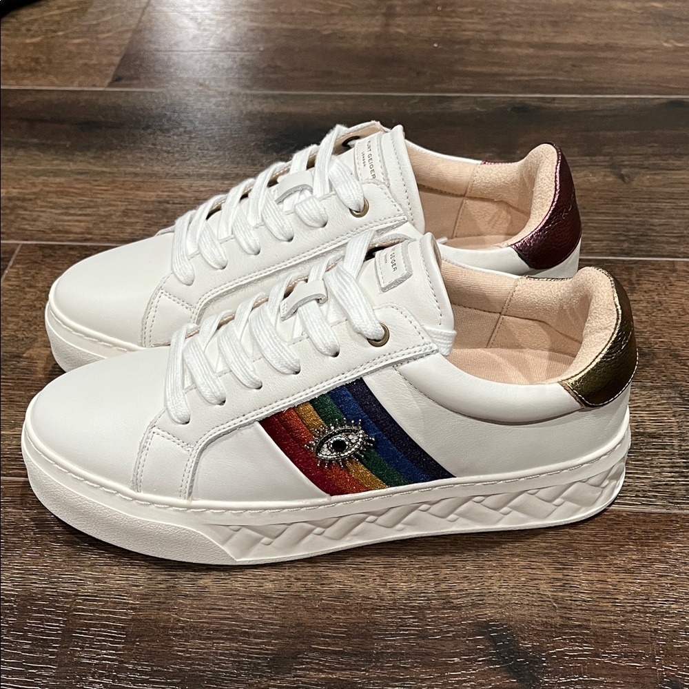 New  Kurt Geiger London Brixton Evil Eye Low Top Sneaker
